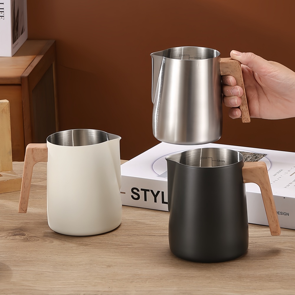 Milk Steaming Pitcher - Coffee Milk Frothing Pitcher Jug 304