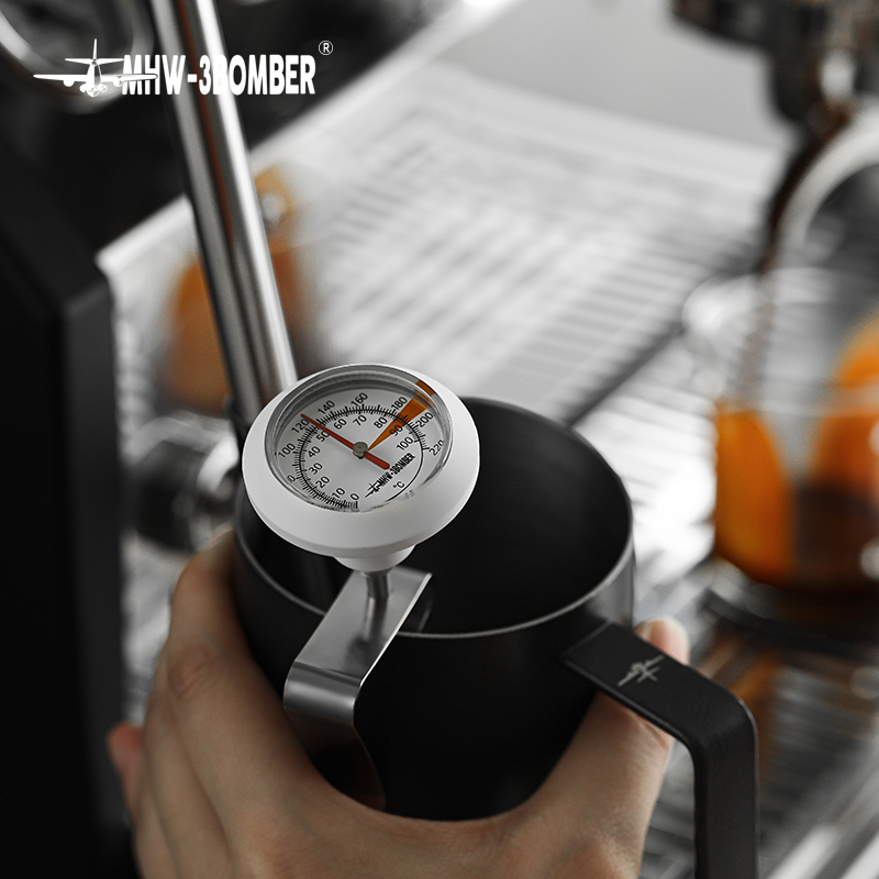 Milk Steaming Pitcher - MHW-3BOMBER 0 to100℃ Dial Thermometer for