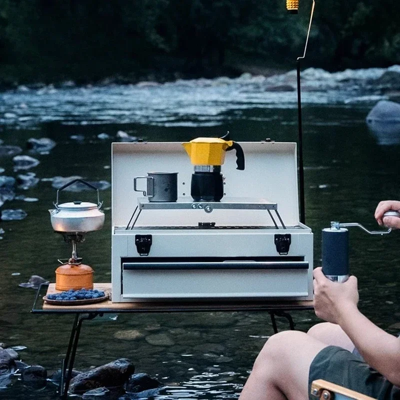 Camping Coffee Box Mocha Pot O - Coffee Equipment Gift Set 评论和价格
