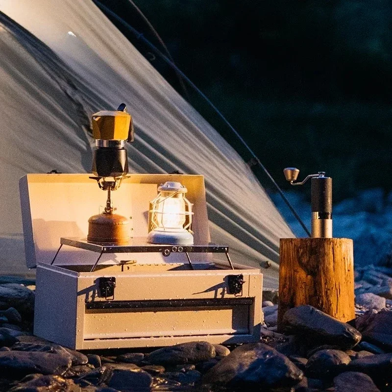 Camping Coffee Box Mocha Pot O - Coffee Equipment Gift Set 评论和价格