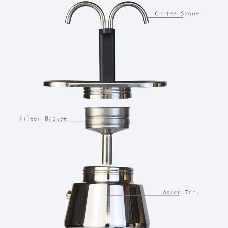 200ML Mini Moka Pot Double Tub - Coffee Equipment Wholesale 评论和价格