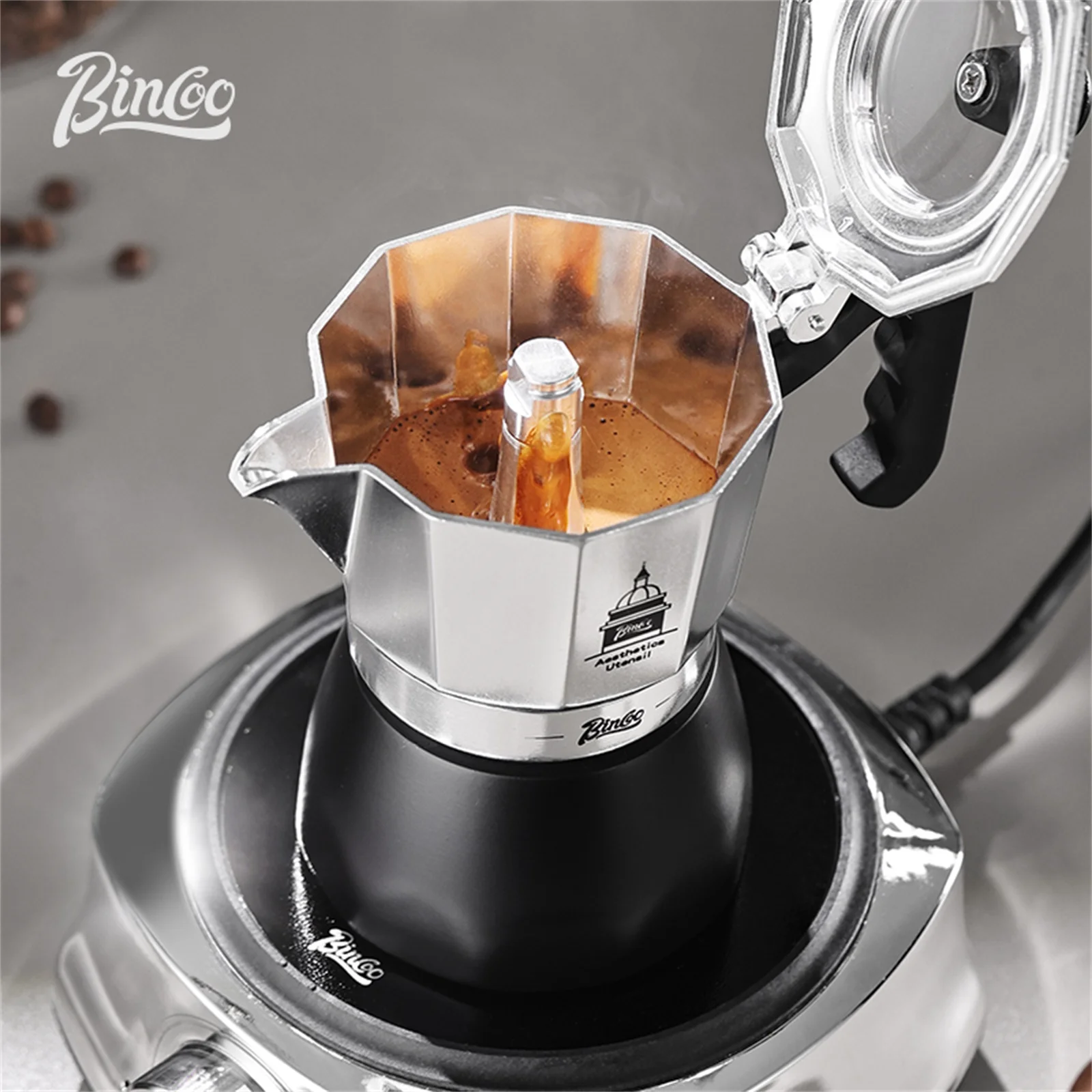 BINCOO Double Valve Moka Pot，E - Coffee Equipment Wholesale 评论和价格