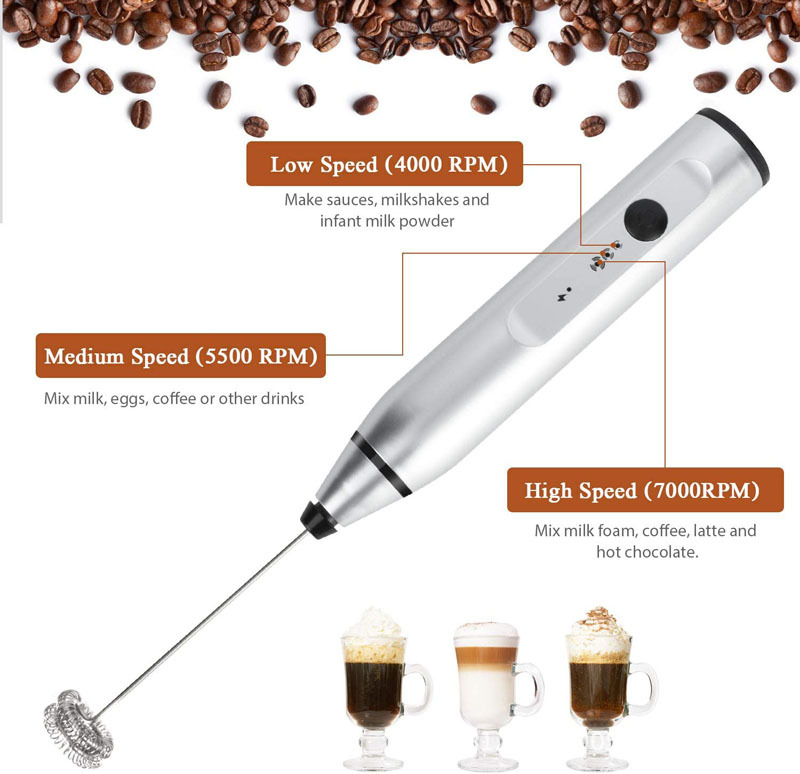 Mini Electric Handheld Milk Fr - Milk Steaming Pitcher 评论和价格