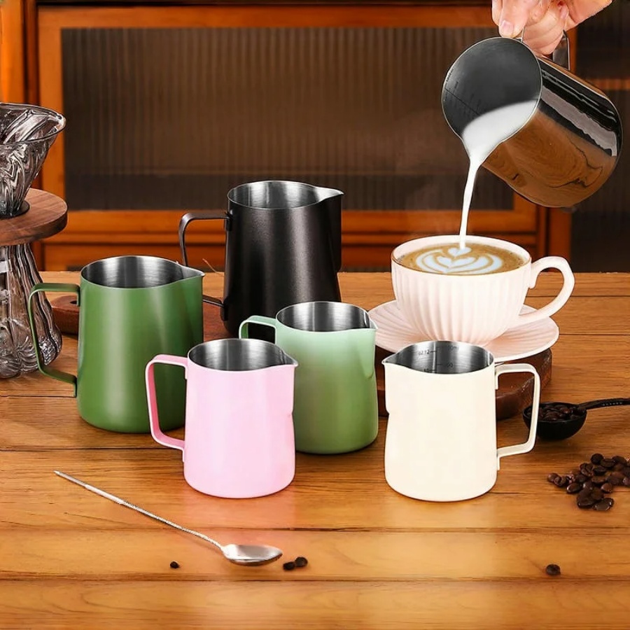 Coffee Milk Frothing Pitcher J - Milk Steaming Pitcher 评论和价格