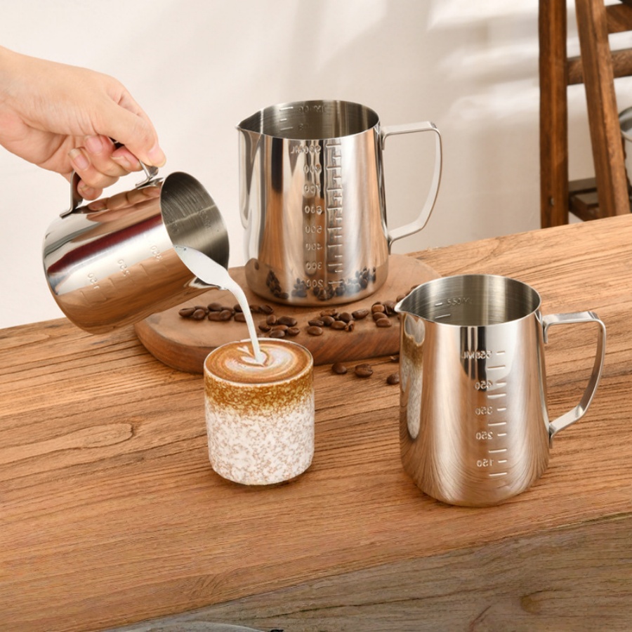 Milk Frothing Pitcher Espresso - Milk Steaming Pitcher 评论和价格
