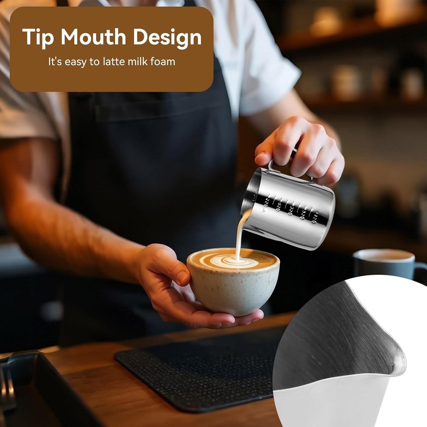 Milk Frothing Pitcher Espresso - Milk Steaming Pitcher 评论和价格