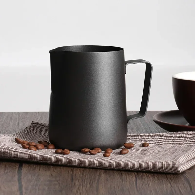 Thick Black 350/600ml Latte Ar - Milk Steaming Pitcher 评论和价格