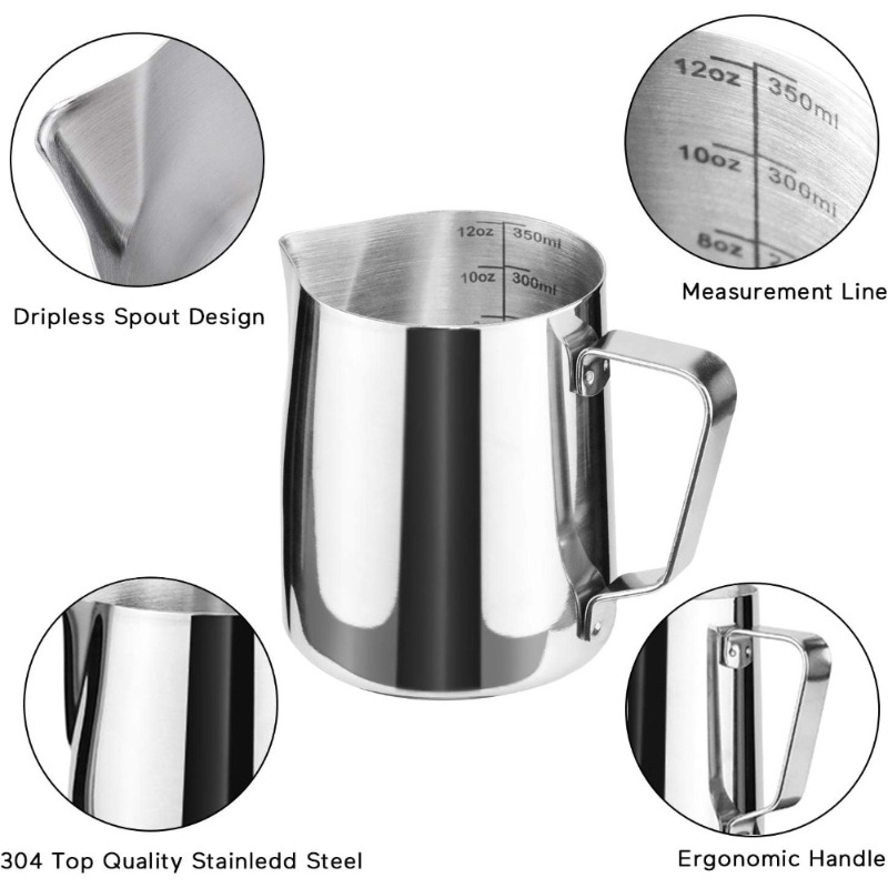 Milk Frothing Pitcher,Stainles - Milk Steaming Pitcher 评论和价格