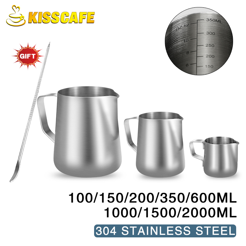 Milk Frother Jug Stainless Ste - Milk Steaming Pitcher 评论和价格
