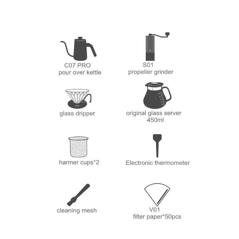 Luxury Coffee Shop Brewing Cof - Coffee Equipment Gift Set 评论和价格