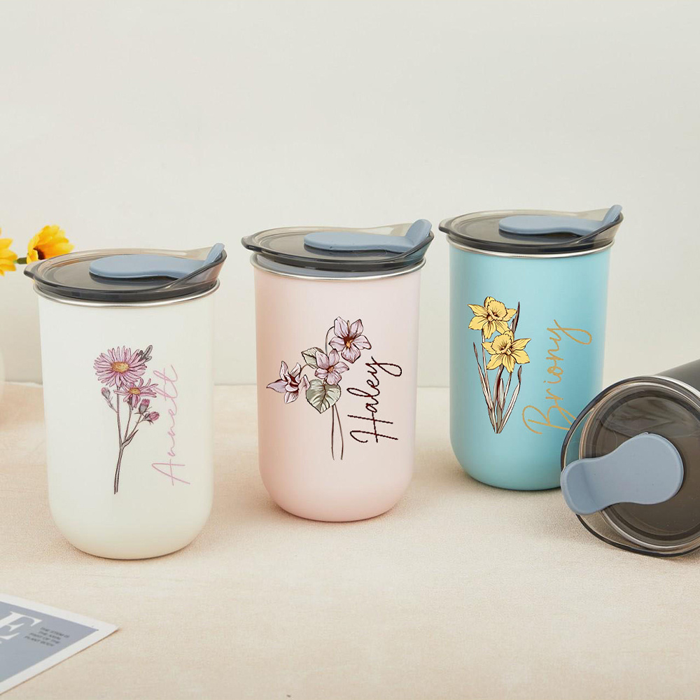 Custom Birth Flower Stainless  - Coffee Equipment Names 评论和价格