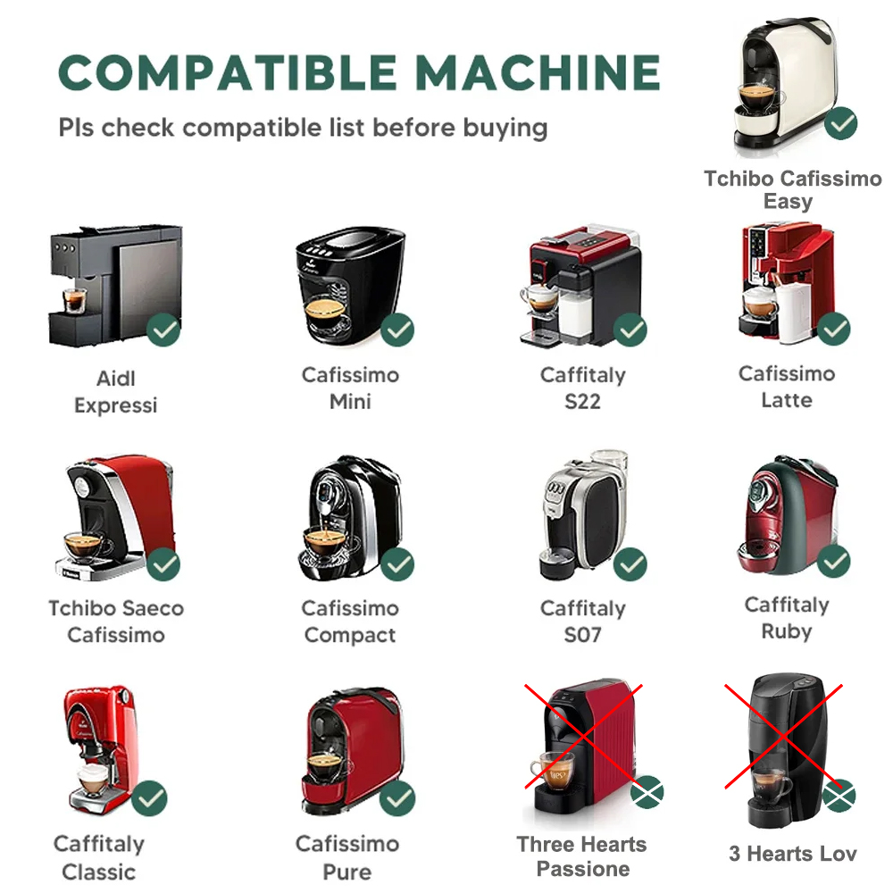 For 3 Hearts Tchibo Cafissimo  - Coffee Equipment Wholesale 评论和价格